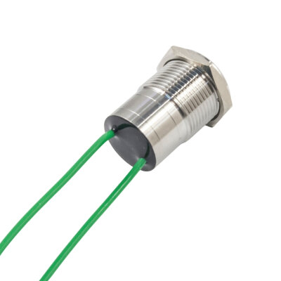 WD16D1-P2 16mm Flat Spring-Cable Metal Button - 2