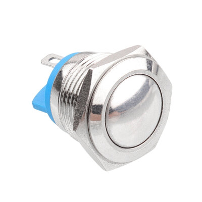 WD16H-Q1 16mm Düz Yaylı Metal Buton - 1