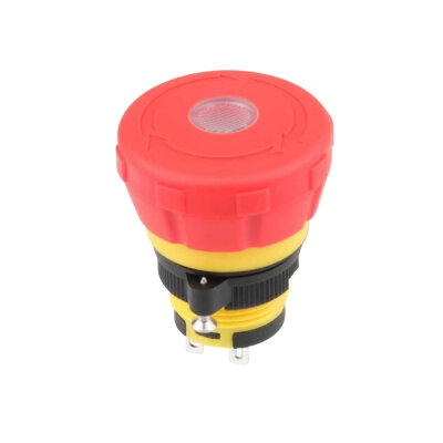 WD16M-M2Z-D 16mm Işıklı Plastik Acil Stop Butonu 2NO - 2