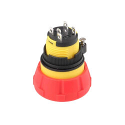 WD16M-M2Z-D 16mm Işıklı Plastik Acil Stop Butonu 2NO - 3