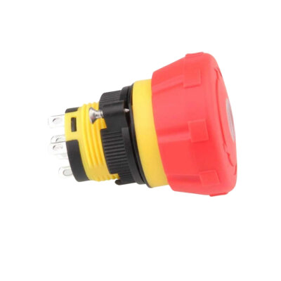 WD16M-M2Z-D 16mm Işıklı Plastik Acil Stop Butonu 2NO - 4