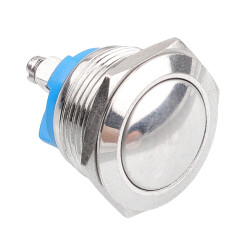 WD19H-Q0 19mm Ball Head Momentary Metal Button - 1