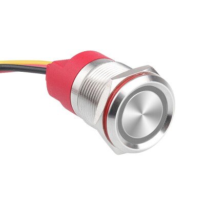 WD19T-P2-EC 19mm Touch Metal Button - White - 1
