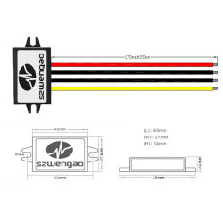 WG-1224S0503 DC-DC 12/24V'den 5V 3A Voltaj Düşürücü Modül - 3