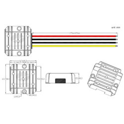 WG-24S1220Z DC-DC 24V to 12V 20A Voltage Reducer Module - 3