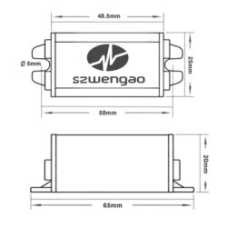 WG15-80S1203 DC-DC 15-80V to 12V 3A Voltage Reducer Module - 3