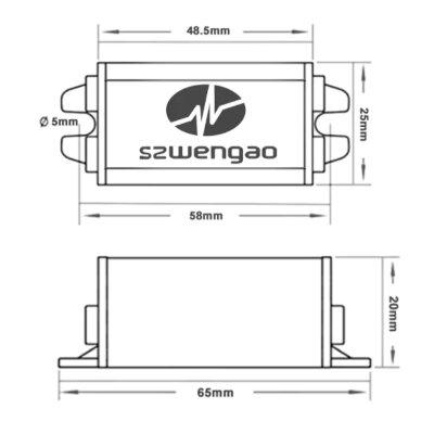 WG15-80S1203 DC-DC 15-80V'den 12V 3A Voltaj Düşürücü Modül - 3