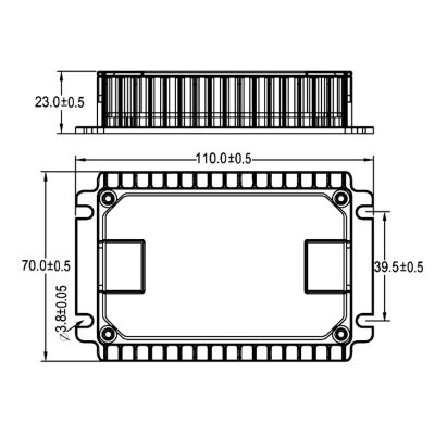 WGI10-48S12L DC-DC 36-75V to 12V 10A Voltage Reducer Module - 2