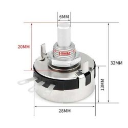 WTH118-2W 1K 2W Single Turn Potentiometer - 2