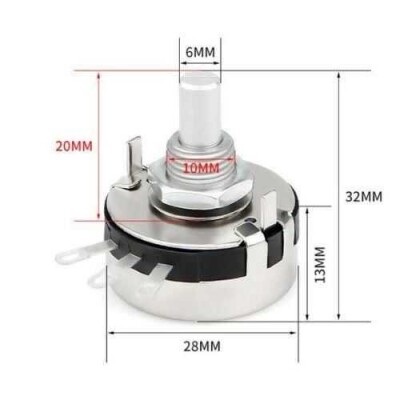 WTH118-2W 1K 2W Single Turn Potentiometer - 2