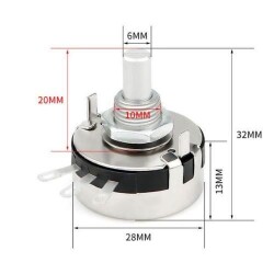 WTH118-2W 680K 2W Single Turn Potentiometer - 2