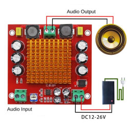 XH-M544 TPA3116D2 150W Mono Subwoofer Digital Amplifier Module - 5