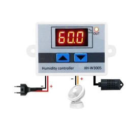 XH-W3005 220V AC Digital Humidity Controller - 3