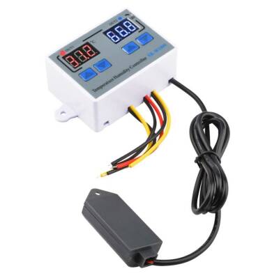XK-W1099 12V Sıcaklık ve Nem Ölçer Ekranlı Röle Modülü - Termostat - 1