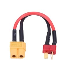 XT60 Female - T-Plug Male Converter Cable - 5cm