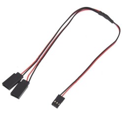 Y Type Servo Cable 60cm - 1JR Male 2 Futaba Female 