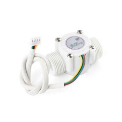 YF-S403 5-18V Sıcaklık Algılamalı Su Akış Sensörü Debimetre G3/4 1-30L/Dk