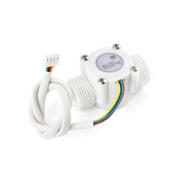 YF-S403 5-18V Temperature Detecting Water Flow Sensor Flowmeter G3/4 1-30L/Min