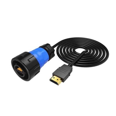 YM24-HDMI-MP-MP-5M-001 Su Geçirmez HDMI Konnektör - Erkek - 1