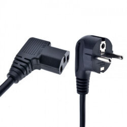 Yüksek Kaliteli Power Kablosu 90 Derece 1.7 Metre - 3'lü Bilgisayar Güç Kablosu - 1