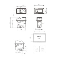 ZCD-02C 5-Pin Elektromanyetik Switch - 2