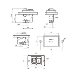 ZCD-02F 4-Pin Electromagnetic Switch - 2