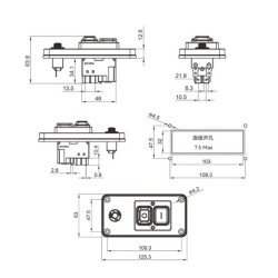 ZCD-02FL 5-Pin Electromagnetic Switch - 3