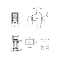 ZCK-01 4-Pin Elektromanyetik Switch - 2