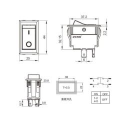 ZCK-01C 4-Pin Electromagnetic Switch - 2