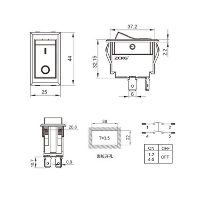 ZCK-01C 4-Pin Elektromanyetik Switch - 2