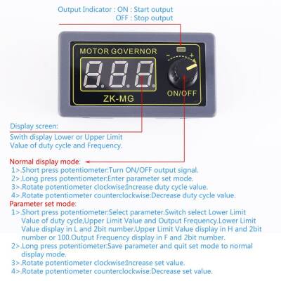 ZK-MG DC 5V-30V 5A PWM Motor Hız Kontrol Kartı - 3