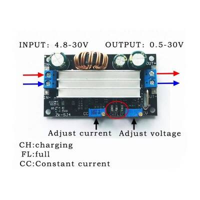 ZK-SJ4 60W Voltaj Düşürücü - Yükseltici Modül Solar Şarj Devresi - 3